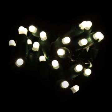 Gabriel Lights® LED 5mm Focused Convex Warm White Frost String Lights