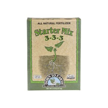 Down to Earth Starter Mix 3-3-3 Fertilizer, 5 lbs.