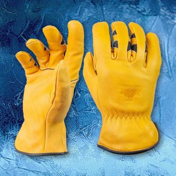 Bear Knuckles Leather Cowhide Fleece Insulated & Water Resistant, Work Gloves
