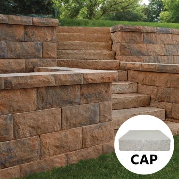 BELGARD Diamond Pro® Cap Stones: Quarried Face