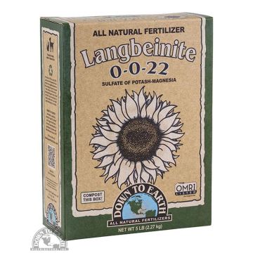Down To Earth Langbeinite 0-0-22 Fertilizer, 5 lbs.