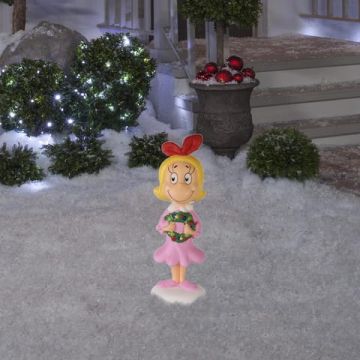 GEMMY The Grinch™ Cindy Lou Who with Wreath Blowmold