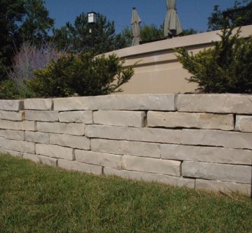 EDEN Natural Stone Retaining Wall, 8" Wide, Random Lengths