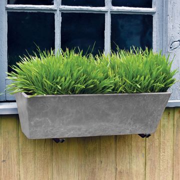 Novelty, Ella Flower Box, Gray, 14"
