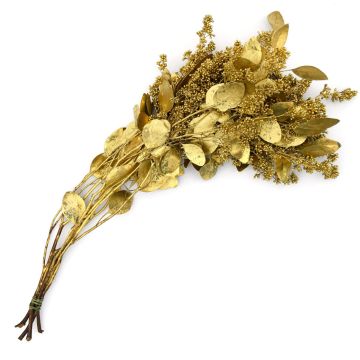 Eucalyptus with Seed Heads, Dipped 'Gold'