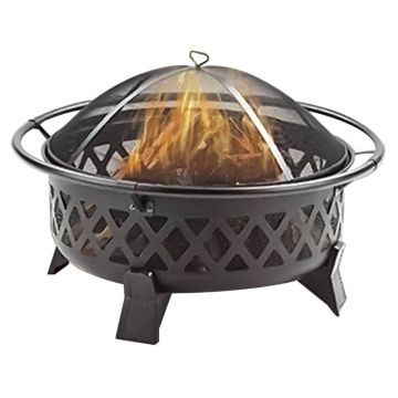 Four Seasons Courtyard Round Deep Fire Bowl Pit 35"