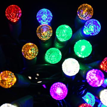 Gabriel Lights® LED G12 Facet Multi-Colored String Lights