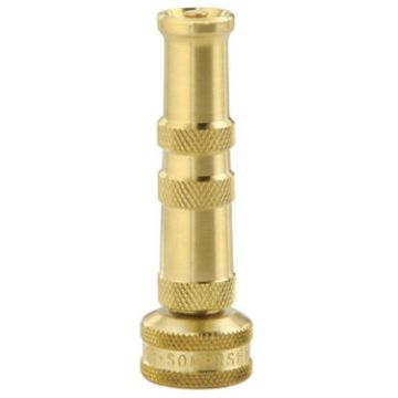 Green Thumb, 4", Brass, Twist Hose Nozzle