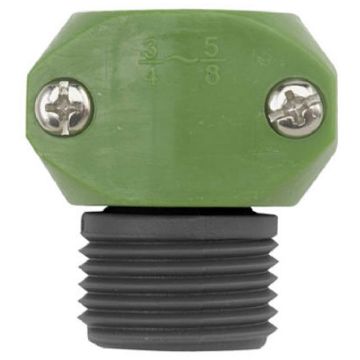 Green Thumb, 5/8"" & 3/4"", Poly Male Hose Coupler