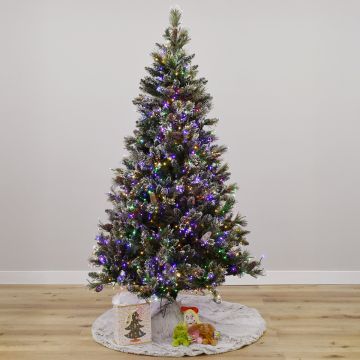 Minnesota Saint Noel Sparkling Pine with Sparkle LEDs, Gabriel Tree® Artificial Christmas Tree