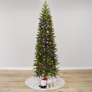 Minnesota Grand Marais Fir Pencil with Dual LEDs, Gabriel Tree® Artificial Christmas Tree