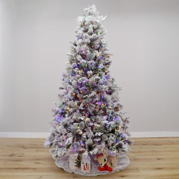 Minnesota Snowy Ely Pine with Dual LEDs, Gabriel Tree® Artificial Christmas Tree
