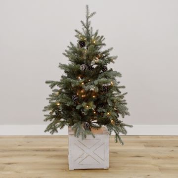Minnesota Cannon Entry Tree with Clear Incandescent T5s, Gabriel Tree® Artificial Christmas Tree