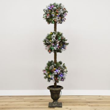 Minnesota Waverly Topiary Entry Tree with Dual LEDs, Gabriel Tree® Artificial Christmas Tree