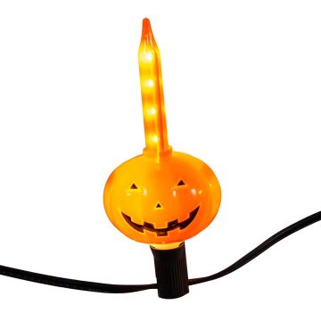 Kurt S. Adler® Pumpkin Streaming LED Bubble Light with Clips String Light