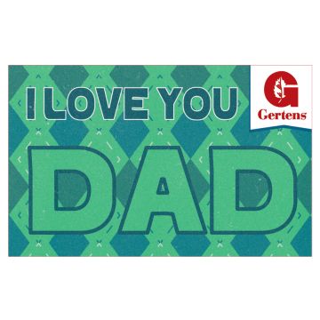 I Love You Dad Illustration - Gift Card