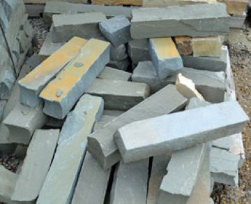New York Bluestone Landscape Edging, 4"x4", Random Lengths