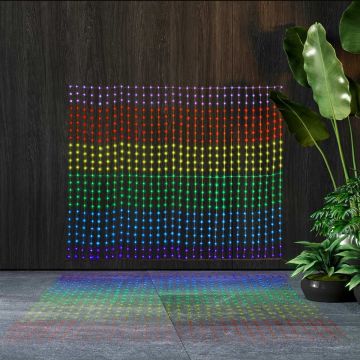 Holiday Bright Lights LED, RGB Curtain 5x4FT