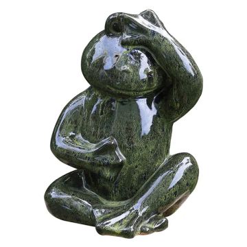 BORDER CONCEPTS Garden Menagerie Frog 'Peek-a-Boo' Deep Green