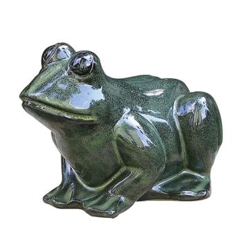 BORDER CONCEPTS Garden Menagerie Frog 'Sitting' Green