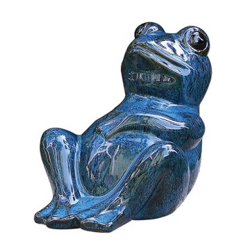 BORDER CONCEPTS Garden Menagerie Frog 'Relaxing' Blue