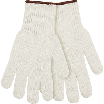 KINCO® String Knit Gloves Cotton & Poly Blend White