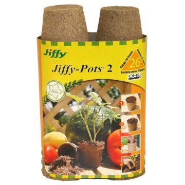 Jiffy Peat Pot 26 Pack, 2-1/4""