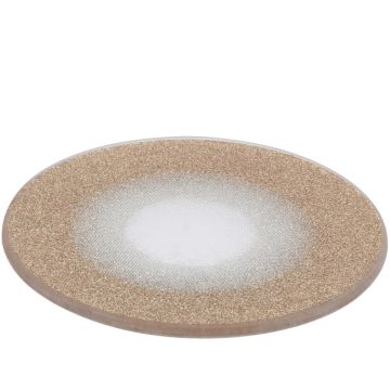 Koopman, Candle Plate Mirror Gold with Glitter, 10cm