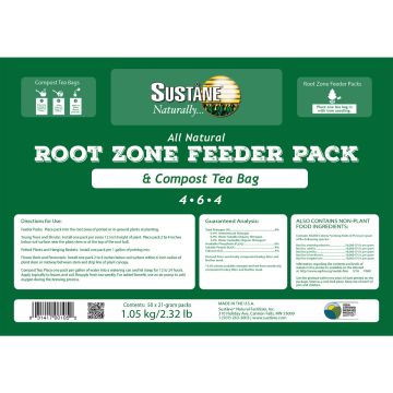 Suståne Root Zone Feeder & Compost Tea Bags 4-6-4, 50 packets