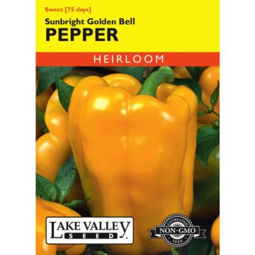 Capsicum, Pepper (Sweet), Sunbright Golden Bell Pepper, 0.3g