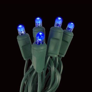 Gabriel Lights® LED 5mm Focused Convex Blue String Lights