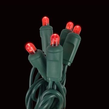 Gabriel Lights® LED 5mm Focused Convex Red String Lights