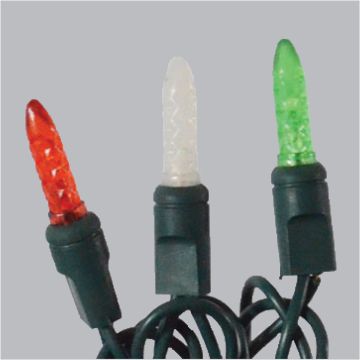 Gabriel Lights® LED M6 Green/Red/Warm White Frost Steady Green Cord 70L/34.5FT