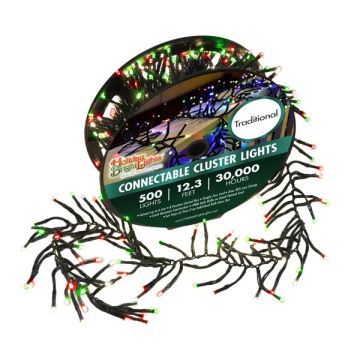 Holiday Bright Lights LED Mighty Mini (3mm) Connectable Cluster Light Sets