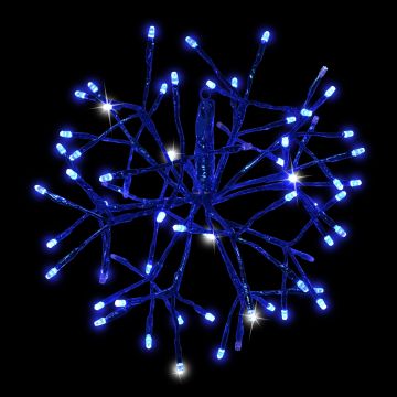 Holiday Bright Lights LED 3D Shimmer Sphere Blue 12IN