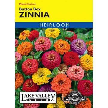 Zinnia, Button Box Zinnia, 0.75g