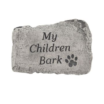 Massarelli's Garden Greeting Stone "My Children Bark"
