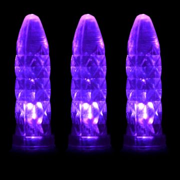 Gabriel Lights® LED M6 Facet Purple String Lights