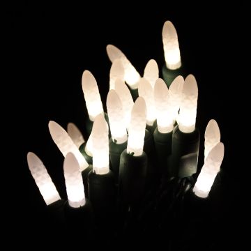 Gabriel Lights® LED M6 Facet Frost Warm White String Lights