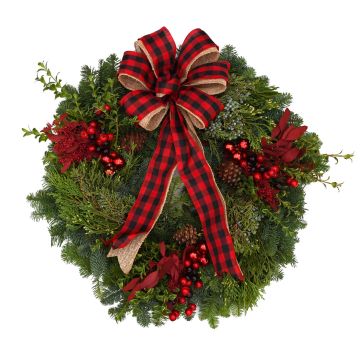 'Mixed Noble' Deluxe Wreath