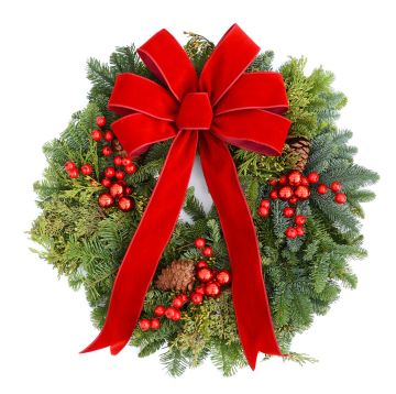 'Mixed Noble' Traditional Wreath