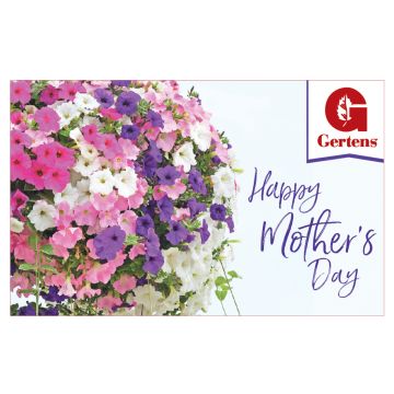 Mothers Day Hanging Basket - Gift Card