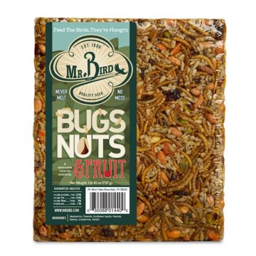 Mr. Bird, Bugs, Nut & Fruit Suet Cake, Large