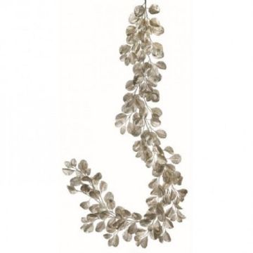 Regency Garland Glitter Dogwood Leaf Platinum 60IN