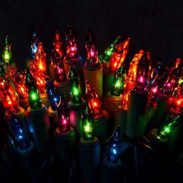 Gabriel Lights® Incandescent Mini T5 Glass Multi-Colored String Lights