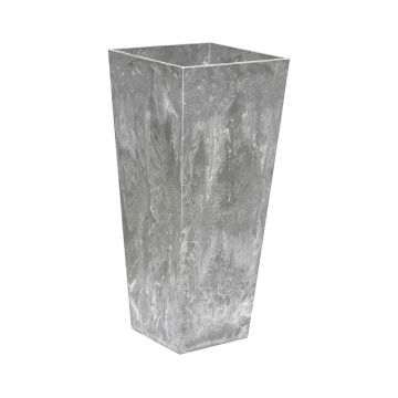 Novelty Tall Square Ella Planter, Gray