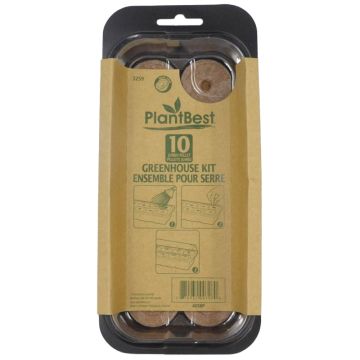 Plant Best 10 42mm Coconut Coir Pellet Greenhouse Kit