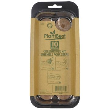 Plant Best 10 42mm Coconut Coir Pellet Greenhouse Kit