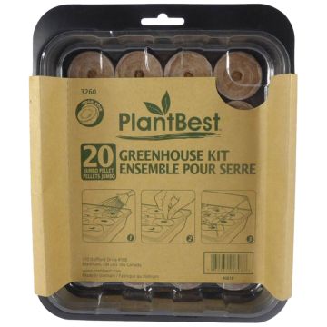 Plant Best 20 42mm Coconut Coir Pellet Greenhouse Kit