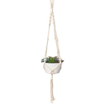 Plant Hanger, Cotton Woven Twisted Cord, 42"